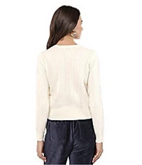 Sadie & Sage Heart Button Front Sweater
