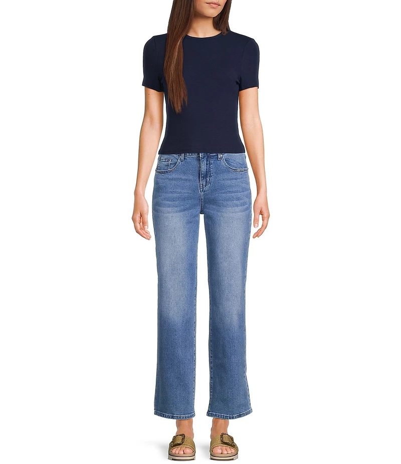 Sadie & Sage Knit Short Sleeve Fitted Top
