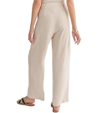 Sadie & Sage Linen Full Length Pleated Coordinating Trousers