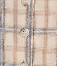 Sadie & Sage Plaid Button Front Vest