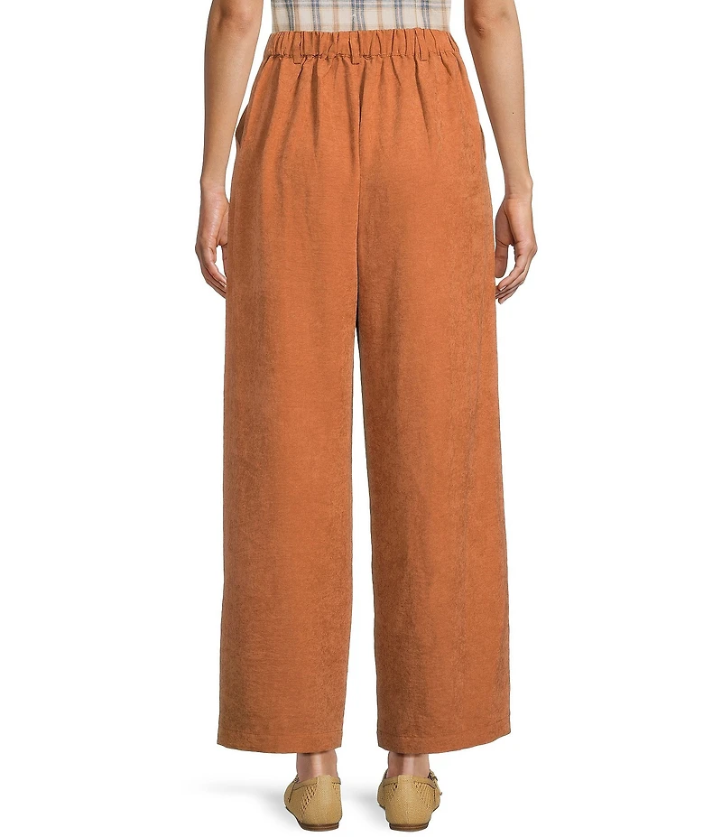 Sadie & Sage Pleated Wide Leg Side Pocket Pants