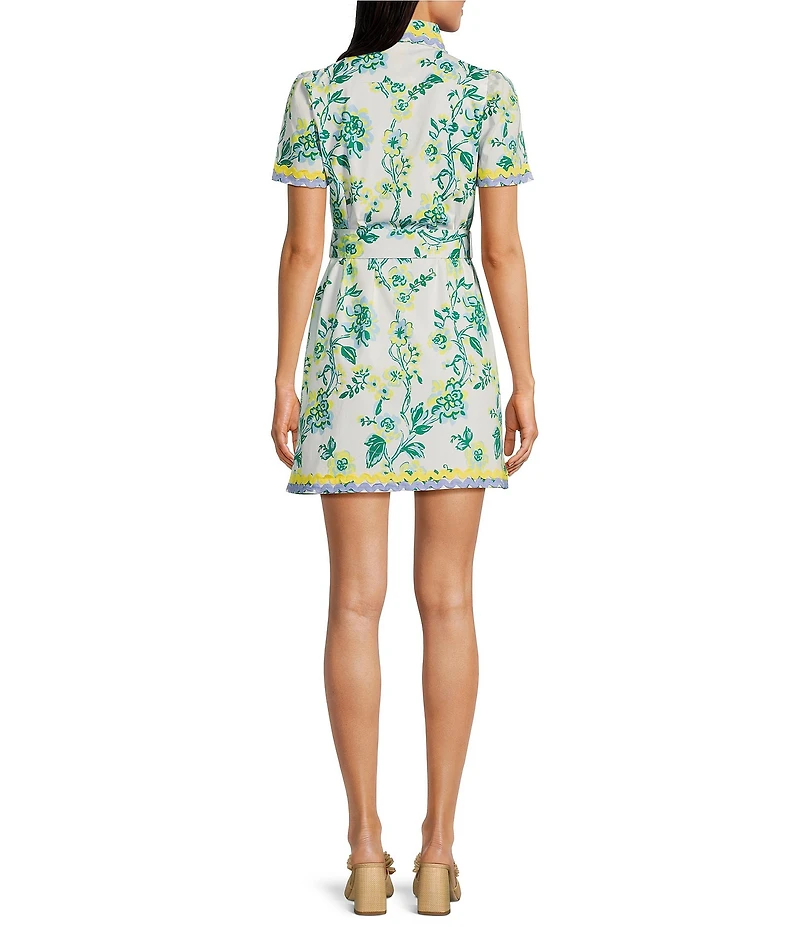 SAIL to SABLE x Style Charade Ella Floral Print Short Sleeve Dress