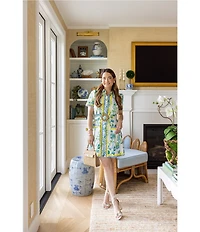 SAIL to SABLE x Style Charade Ella Floral Print Short Sleeve Dress