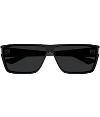 Yves Saint Laurent Men's Corner Angie 64mm Rectangle Sunglasses