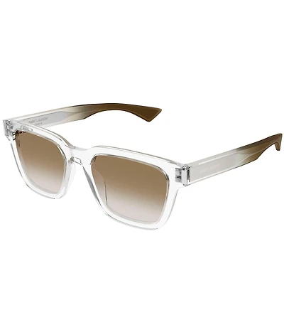 Saint Laurent Men's Corner Angle 53mm Square Sunglasses