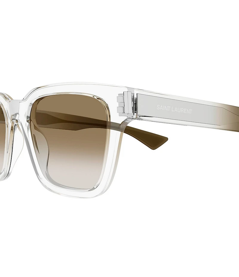 Saint Laurent Men's Corner Angle 53mm Square Sunglasses