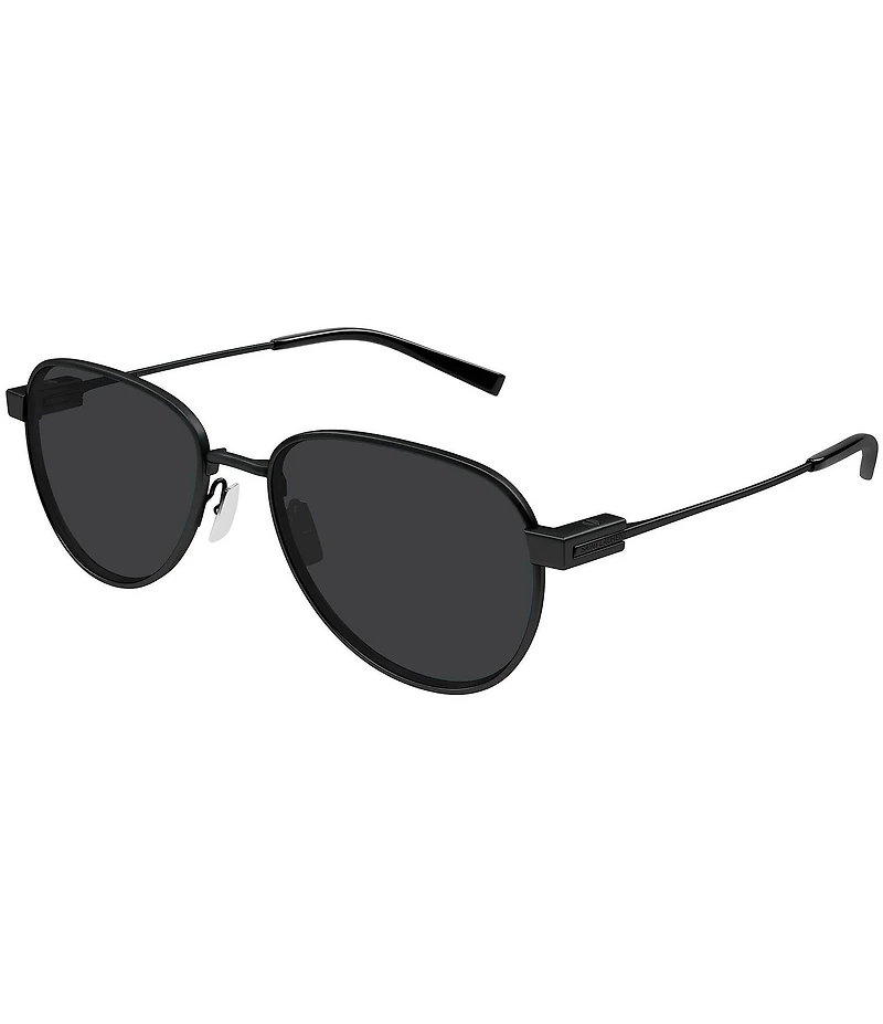 Saint Laurent Men's SL Logo 53mm Round Sunglasses