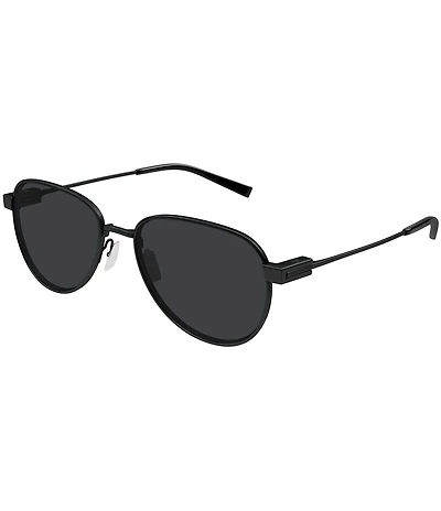 Saint Laurent Men's SL Logo 53mm Round Sunglasses