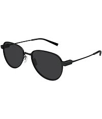 Saint Laurent Men's SL Logo 53mm Round Sunglasses