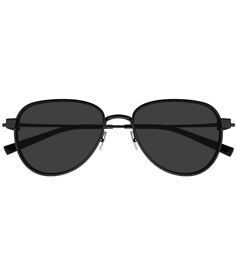 Saint Laurent Men's SL Logo 53mm Round Sunglasses