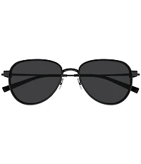 Saint Laurent Men's SL Logo 53mm Round Sunglasses