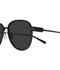Saint Laurent Men's SL Logo 53mm Round Sunglasses