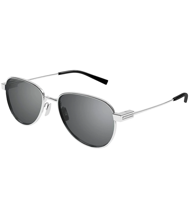 Saint Laurent Men's SL Logo 53mm Round Sunglasses