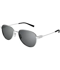 Saint Laurent Men's SL Logo 53mm Round Sunglasses