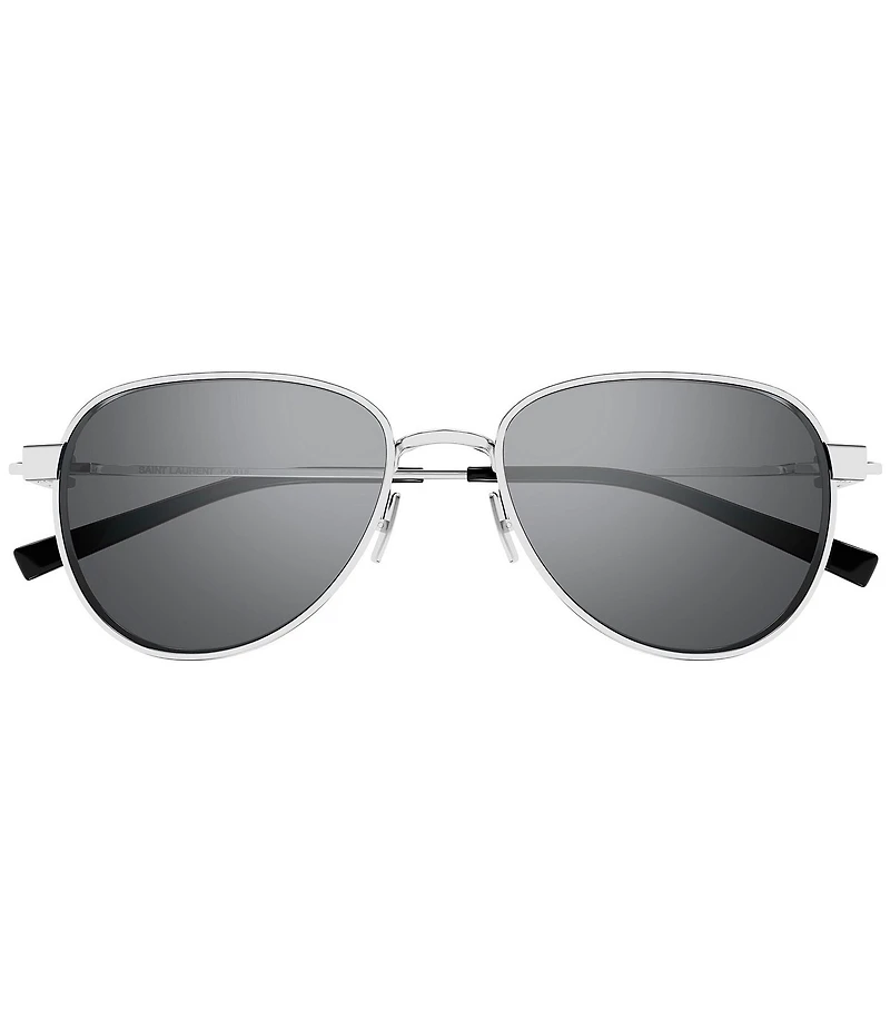 Saint Laurent Men's SL Logo 53mm Round Sunglasses