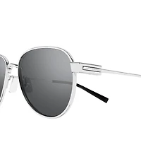 Saint Laurent Men's SL Logo 53mm Round Sunglasses