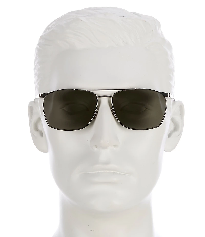 Yves Saint Laurent Men's SL Logo 57mm Aviator Sunglasses