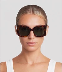 Yves Saint Laurent Women's Blaze SL M119 54mm Tortoise Cat Eye Statement Sunglasses