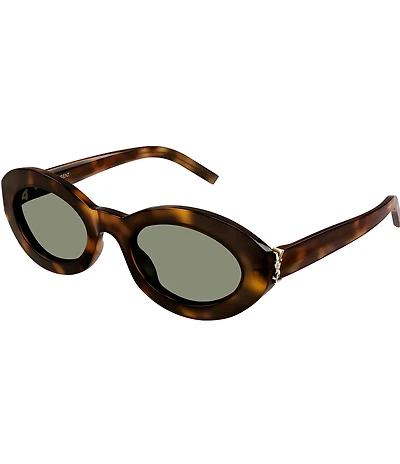 Yves Saint Laurent Women's Classic 52mm Havana Oval Sunglasses
