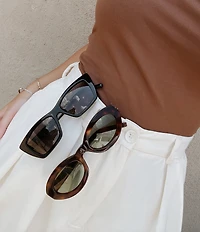 Yves Saint Laurent Women's Classic 52mm Havana Oval Sunglasses