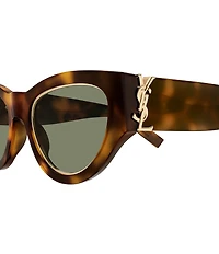 Yves Saint Laurent Women's Monogram 52mm Cat Eye Sunglasses