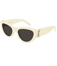 Yves Saint Laurent Women's Monogram 53mm Cat Eye Sunglasses