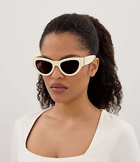 Yves Saint Laurent Women's Monogram 53mm Cat Eye Sunglasses