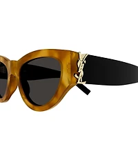 Yves Saint Laurent Women's Monogram 53mm Cat Eye Sunglasses