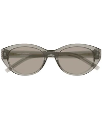 Saint Laurent Women's Monogram 54mm Oval Sunglasses