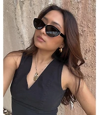 Yves Saint Laurent Women's Monogram 54mm Cat Eye Sunglasses