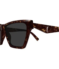 Yves Saint Laurent Women's Monogram 58mm Cat Eye Sunglasses
