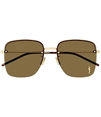 Yves Saint Laurent Women's Monogram 58mm Square Sunglasses