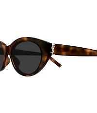 Yves Saint Laurent Women's Monogram Havana 54mm Cat Eye Sunglasses