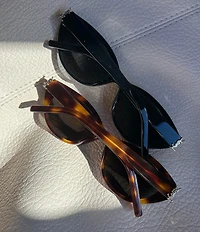 Yves Saint Laurent Women's Monogram Havana 54mm Cat Eye Sunglasses
