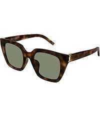 Yves Saint Laurent Women's Monogram Hinge 51mm Havana Cat Eye Sunglasses
