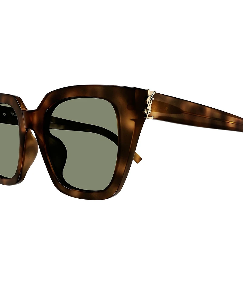 Yves Saint Laurent Women's Monogram Hinge 51mm Havana Cat Eye Sunglasses