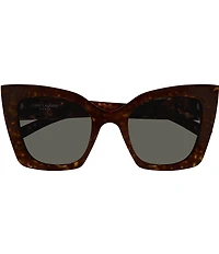Yves Saint Laurent Women's New Wave 51mm Havana Cat Eye Sunglasses