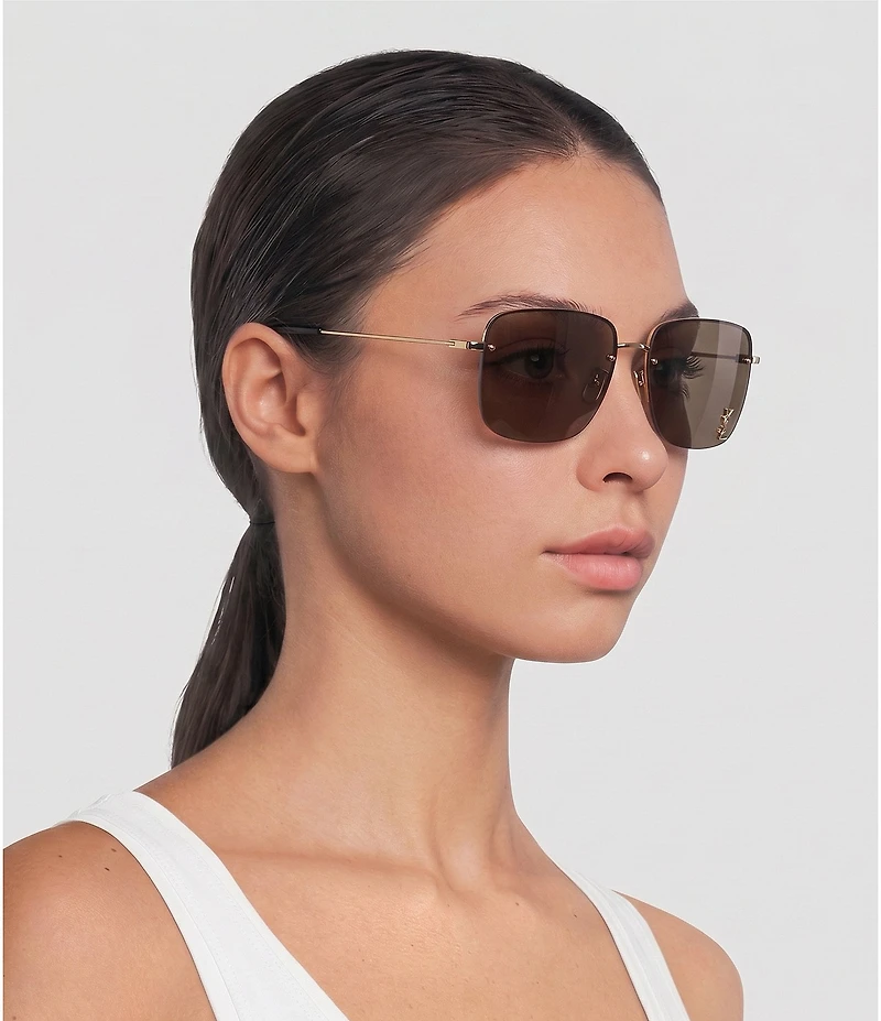 Yves Saint Laurent Women's SL312M Rectangular 58mm Sunglasses