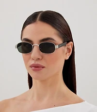 Yves Saint Laurent Women's SL Logo 53mm Rectangle Sunglasses