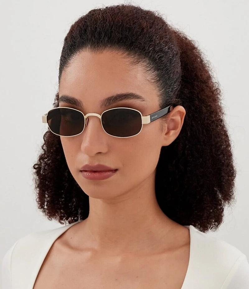 Yves Saint Laurent Women's SL Logo 53mm Rectangle Sunglasses