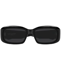 Yves Saint Laurent Women's SL Logo 55mm Rectangle Sunglasses