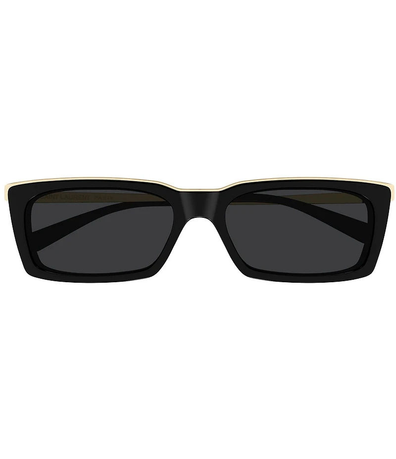 Saint Laurent Women's SL Logo 57mm Rectangle Sunglasses