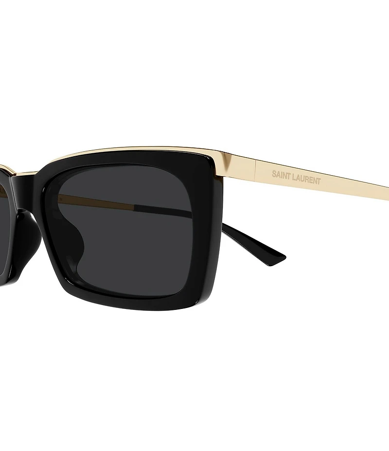 Saint Laurent Women's SL Logo 57mm Rectangle Sunglasses
