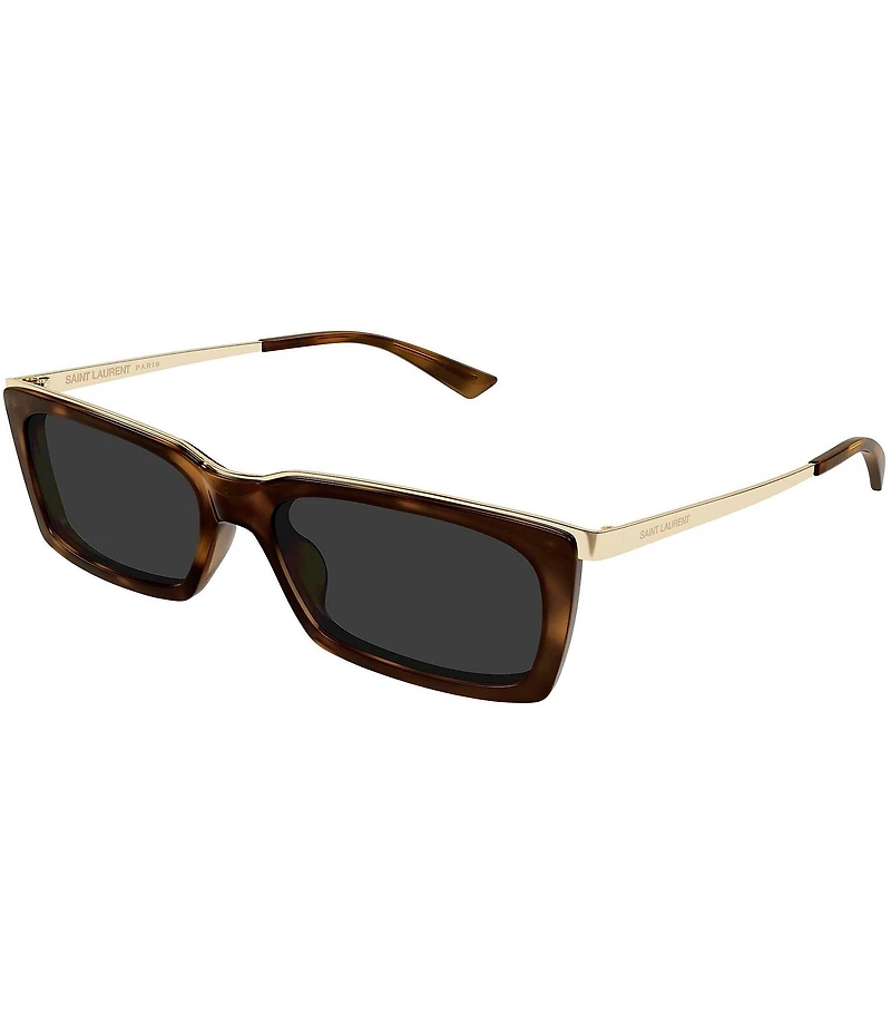 Saint Laurent Women's SL Logo 57mm Rectangle Sunglasses