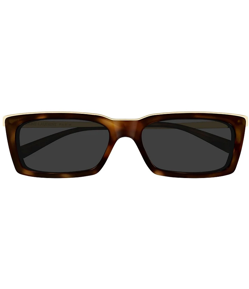 Saint Laurent Women's SL Logo 57mm Rectangle Sunglasses
