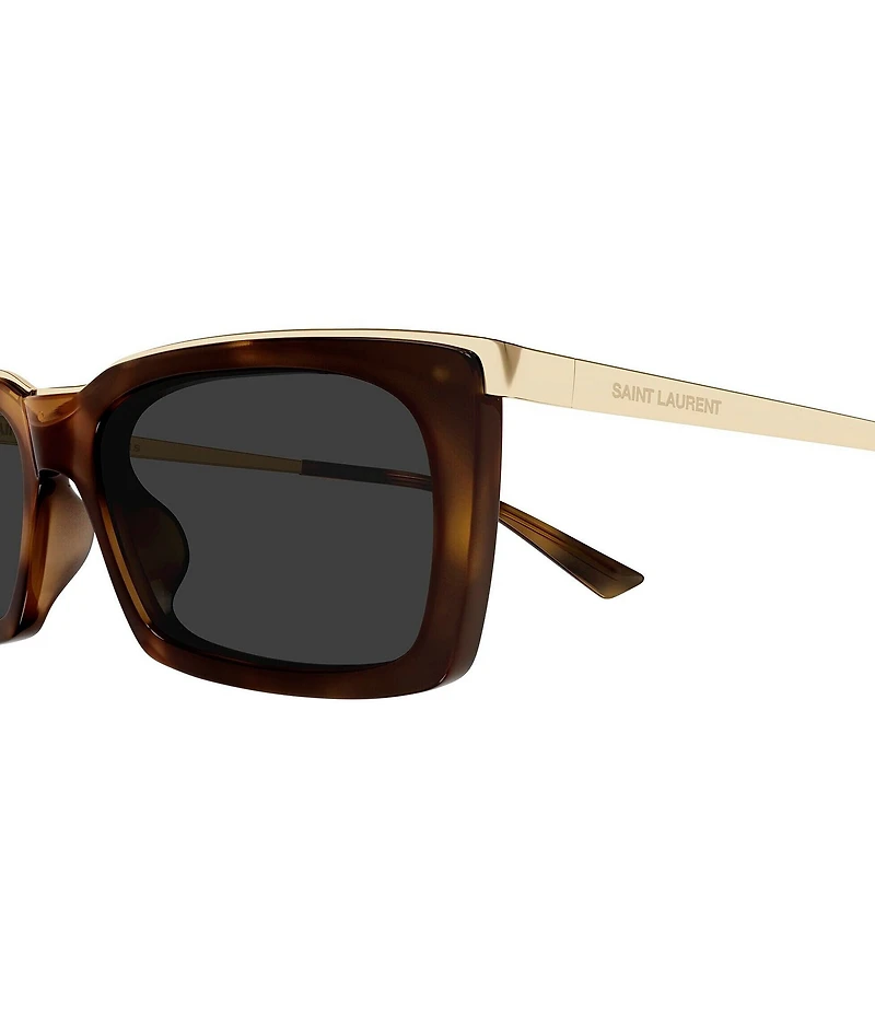 Saint Laurent Women's SL Logo 57mm Rectangle Sunglasses