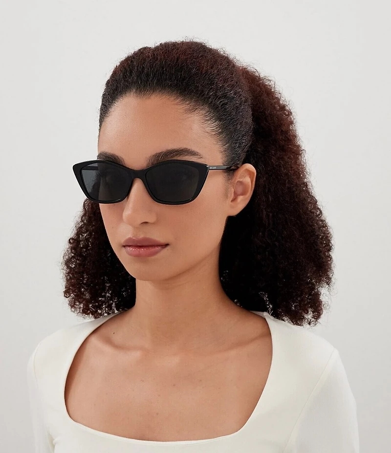 Yves Saint Laurent Women's SL Logo Thin 57mm Cat Eye Sunglasses