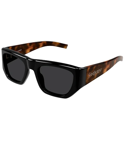 Yves Saint Laurent Women's Vintage Logo 52mm Square Tortoise Sunglasses