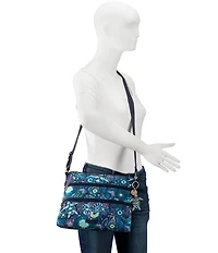 Sakroots Basic Zip Top Royal Blue Seascape Crossbody Bag