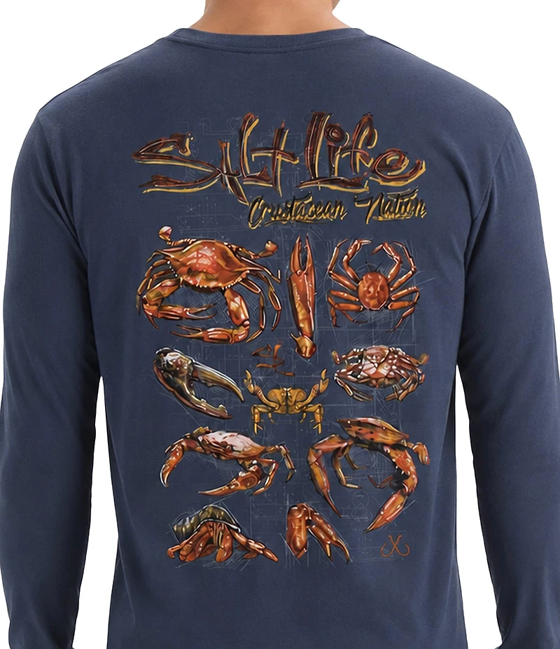 Salt Life Crustacean Nation Long Sleeve T-Shirt